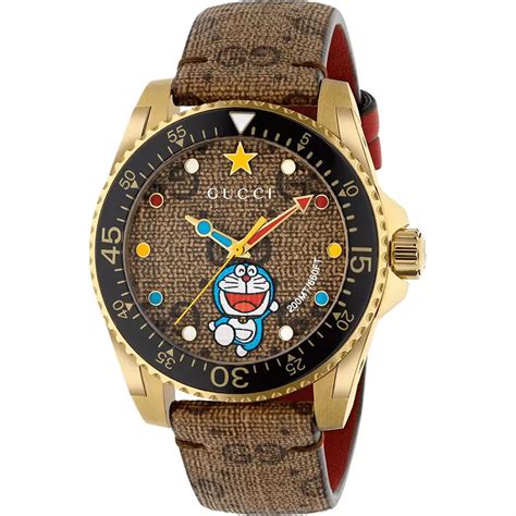 gucci doraemon dive watch